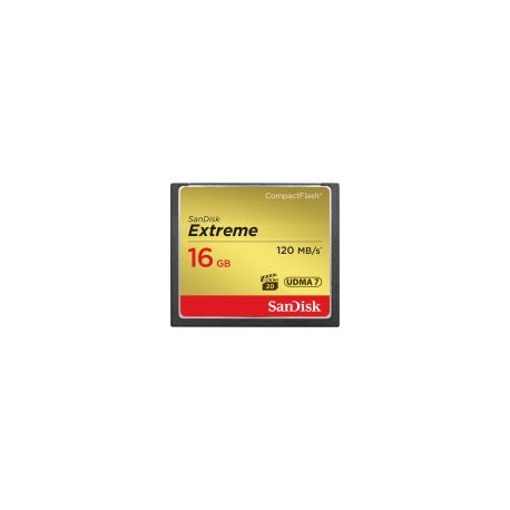 Tarjeta de Memoria Compact Flash 16GB Sandisk Extreme 120 MB/s