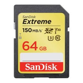 Tarjeta de Memoria SD 64GB 150MB/s SanDisk Extreme