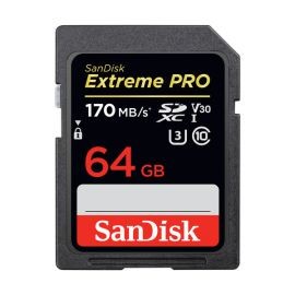 Tarjeta de Memoria SD 64GB 170 MB/s Sandisk Extreme Pro