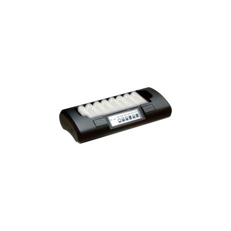 Cargador MH-C801D portátil para 8 baterías AA / AAA Powerex