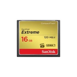 Tarjeta de Memoria Compact Flash 16GB Sandisk Extreme 120 MB/s