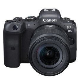 Cámara Canon EOS R6 mirrorless con lente 24-105 mm f/4-7.1