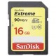 Tarjeta de Memoria SD 16GB SanDisk Extreme 90 MB/s Clase 10