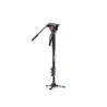 Monopie Manfrotto XPRO de 4 Secciones con cabezal y base Fluidtech MVMXPRO500