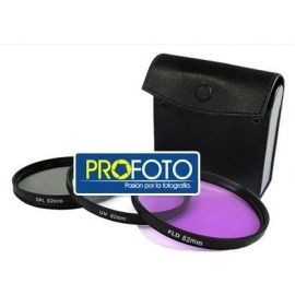 Kit Starter de 3 Filtros 52mm Uv, Polarizado Y FLD con estuche