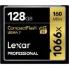 Tarjeta de memoria Lexar 128gb Compact Flash 1066x UBMA