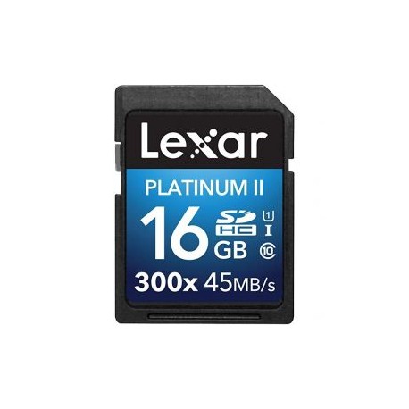 Tarjeta de memoria Lexar 16gb SDHC clase 10 UHS-1 300x platinum