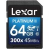 Tarjeta de memoria Lexar 64gb SDXC 300x UHS- l Clase 10 platinum