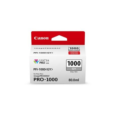 Tinta PFI-1000 GY Lucia Pro Gray Ink Tank (80ml)