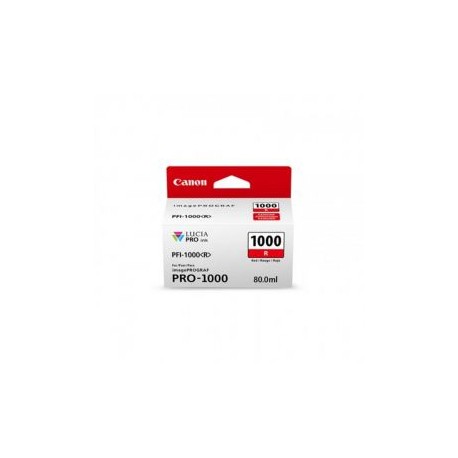 Tinta Canon PFI-1000 R Lucia Pro Rojo Ink Tank