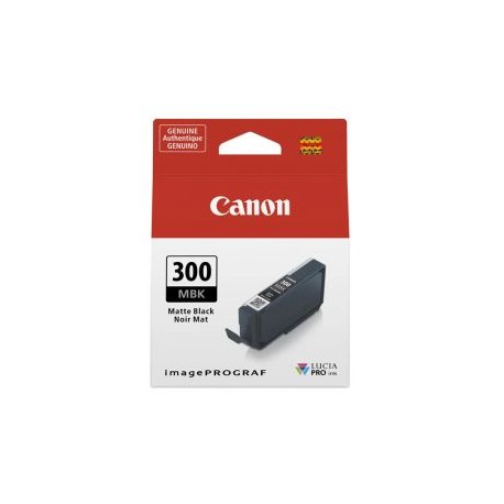 Tinta Canon PFI-300 MBK Negro Mate Lucia Pro