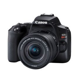 Cámara Canon EOS Rebel SL3 con lente 18-55mm F/4-5.6