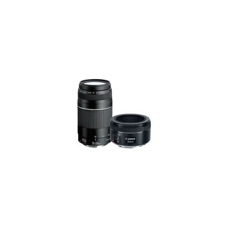 Kit Lentes Canon EF 75-300 4-5.6III + EF 50mm F/1.8 STM
