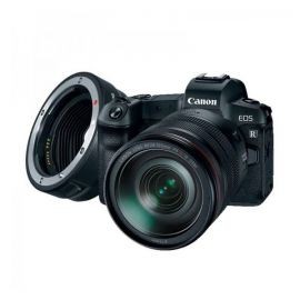 Cámara Canon EOS R Mirrorless con lente 24-105mm f/4L IS USM y adaptador