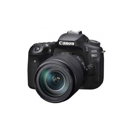 Cámara Canon EOS 90D con lente EF-S 18-135mm f/3.5-5.6