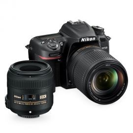 Cámara Nikon D7500 con lentes 18-140mm y 40mm
