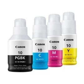 Kit de 4 Botellas de Tinta Canon GI-10