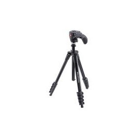 Tripie Manfrotto con Cabeza Compact Action MKCOMPACTACN-BK