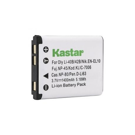 Batería Kastar NP-45/EN-EL10 Olympus LI-40B, LI-42B