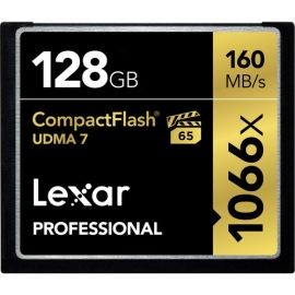 Tarjeta de memoria Lexar 128gb Compact Flash 1066x UBMA