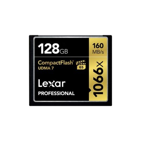 Tarjeta de memoria Lexar 128gb Compact Flash 1066x UBMA